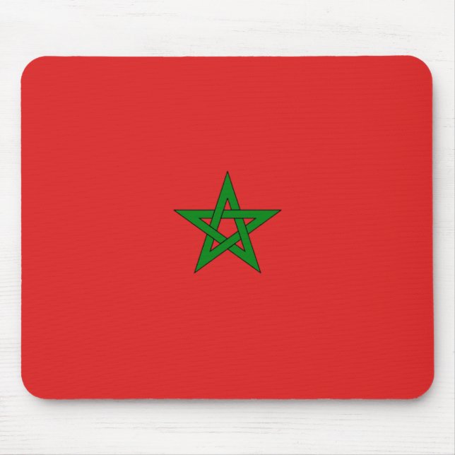 Marokko Flaggenmousepad Mousepad (Vorne)