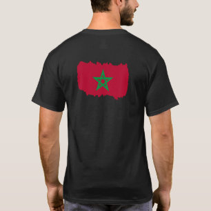 Marokko Flaggenpullover, Marokko Landkarte Pullove T-Shirt