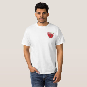 Marokko Flaggenschild-T - Shirt
