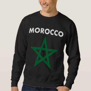 Marokko Flaggenstaat Marokko T-Shirt Flag für Männ Sweatshirt