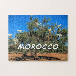 Marokko Funny Goods in Trees Foto Puzzle