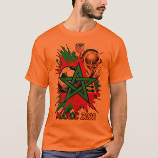 Marokko Fußball 2026 – Atlas Lions Fan Grafik So T-Shirt