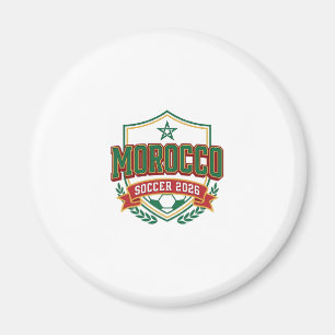 Marokko Fußball 2026 Fußball Fett Land Typografie Magnet