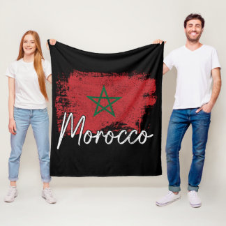 Marokko Fußball Fan Geschenk Maroc Flagge Marokko Fleecedecke
