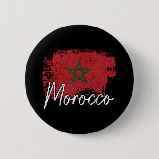 Marokko Fußball Fan Geschenk Marokko Flagge Marokk Button