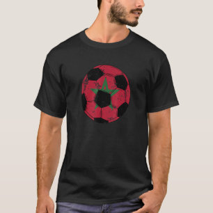 Marokko Fußball Marokko Flag Football T-Shirt