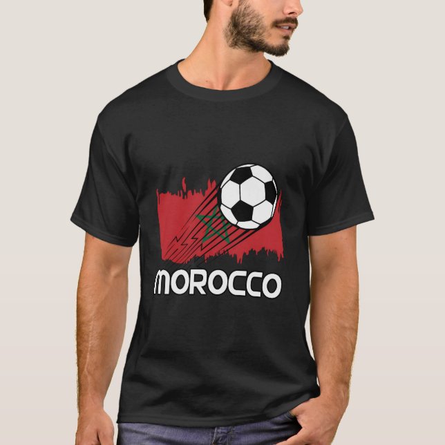 Marokko Fußballfan T-Shirt (Vorderseite)