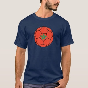 Marokko Fußballteam Unterstützer Marokko Flaggenma T-Shirt
