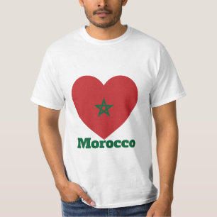 Marokko Herzenflagge T - Shirt