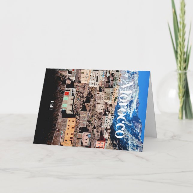 Marokko | Imlil | Marokko-Reise | Marokko-Geschenk Karte (Vorderseite)