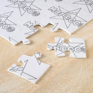 Marokko ist gekrönte Traditionen, Türen des Gerich Puzzle