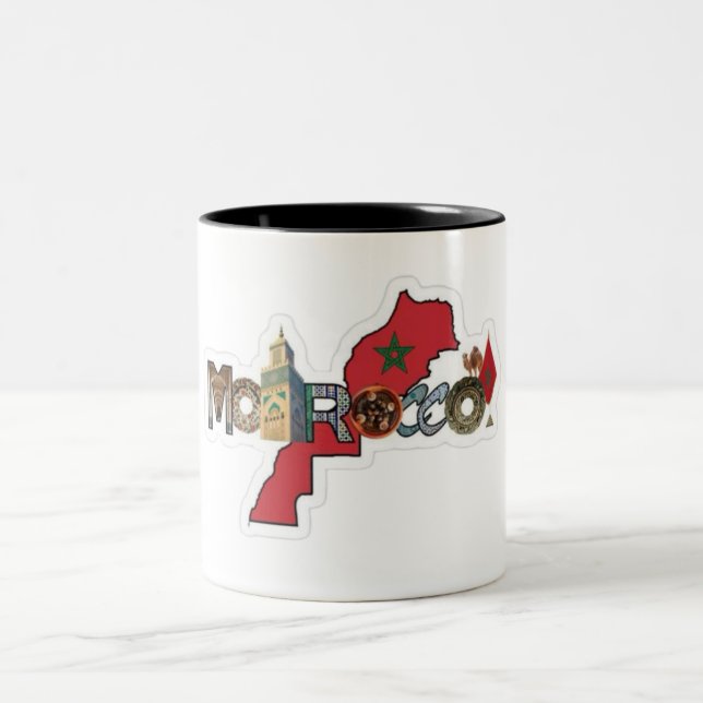 Marokko Karte Tee Tasse - stolz Sip mit marokkanis (Mittel)