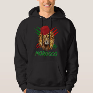 Marokko Löwenflagge Marokko Sport Marokko mit maro Hoodie