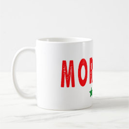 Marokko Löwenstolz Zwei Sterne Fußballfan Kaffee  Kaffeetasse