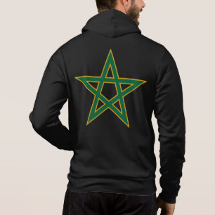 Marokko Marokkanische Flagge Fußball Fan Hoodie
