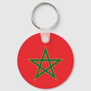 Marokko Marokkanische Flagge Fußball Fußball Liebh Schlüsselanhänger