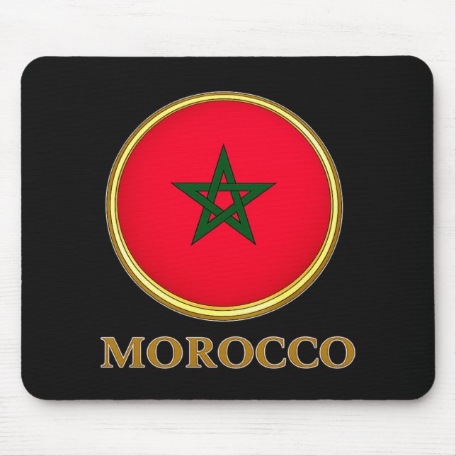 Marokko - Marokkanische Flagge Mousepad (Vorne)