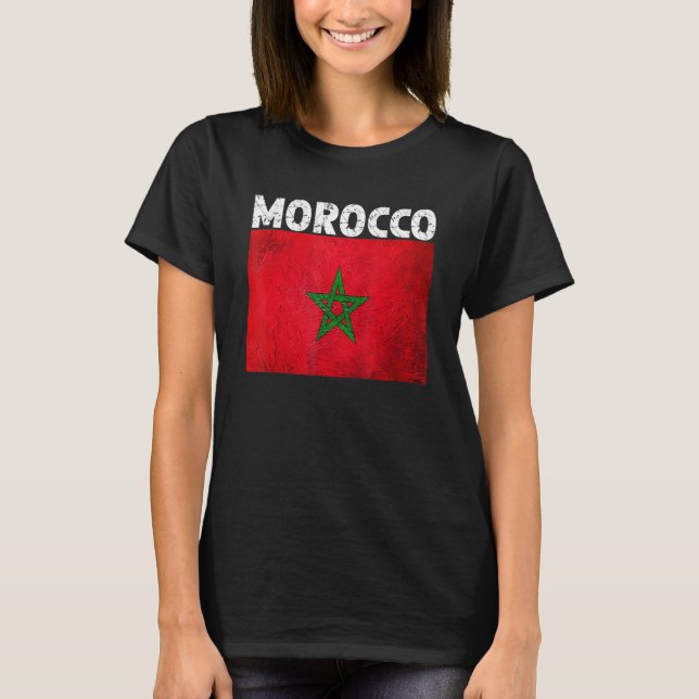 Marokko marokkanische Flagge Prix marokkanische He T-Shirt (Vorderseite)