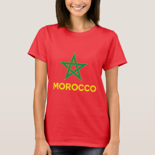 Marokko - Marokkanische Flagge T-Shirt