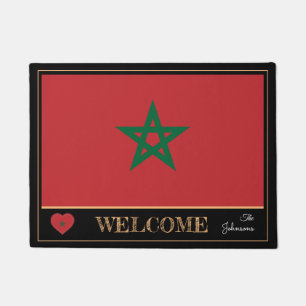 Marokko & Marokko Flag Haus Matten/Sport Willkomme Fußmatte