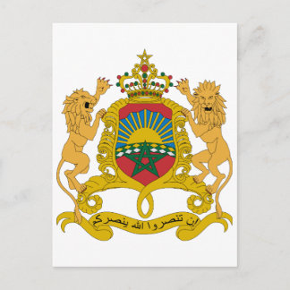 Marokko Offizieller Wappenschild Postkarte