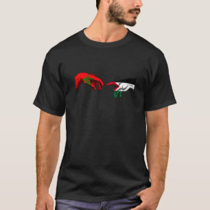 Marokko Palästinensische Flagge Palästinensische m T-Shirt