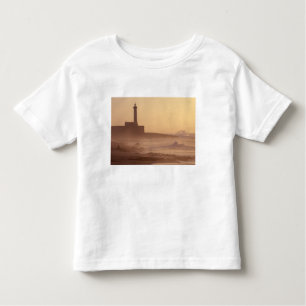 Marokko, Rabat, Leuchtturm bei Sonnenuntergang mit Kleinkind T-shirt