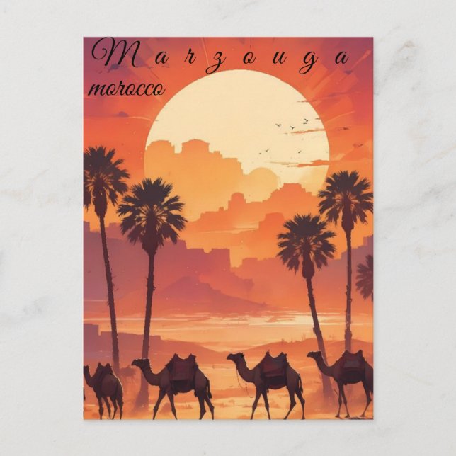Marokko Reisen Postkarte Kunst, Dichtung und Musik (Vorderseite)