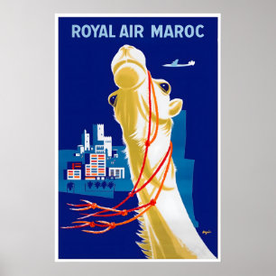 Marokko Reiseplakat Marokkanischer KunstdruckA Poster