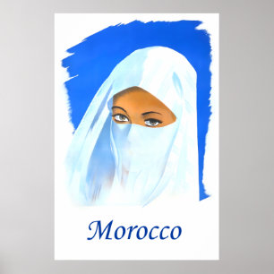 Marokko Reiseplakat Poster