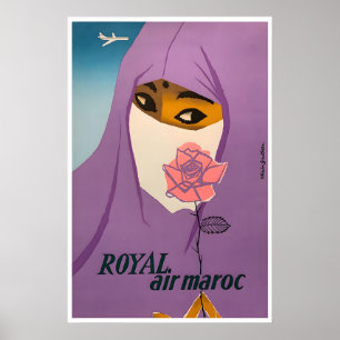 Marokko Reiseplakat Vintage-Druck marokkanische Ku Poster