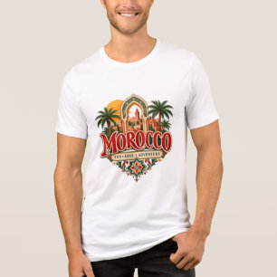 Marokko-Sonnen-Seelen-Abenteuer Marokkanische Reis Tri-Blend Shirt