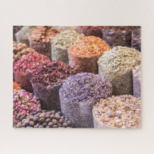 Marokko Souk Dried Blume & Gewürze Display Puzzle