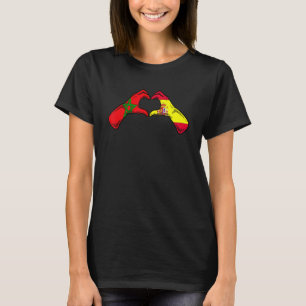 Marokko Spanien Flagge Marokkanisches Spanisches T-Shirt