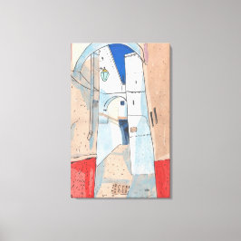 Marokko Street Cityscape Paper Collage Sketch Art Leinwanddruck