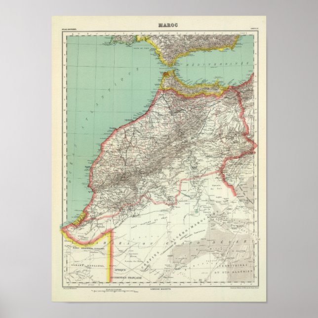 Marokko und Algerien Poster (Vorne)