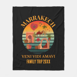 Marokko Veni Vidi Amavi Gruppe Urlaub MARAKKESH Fleecedecke