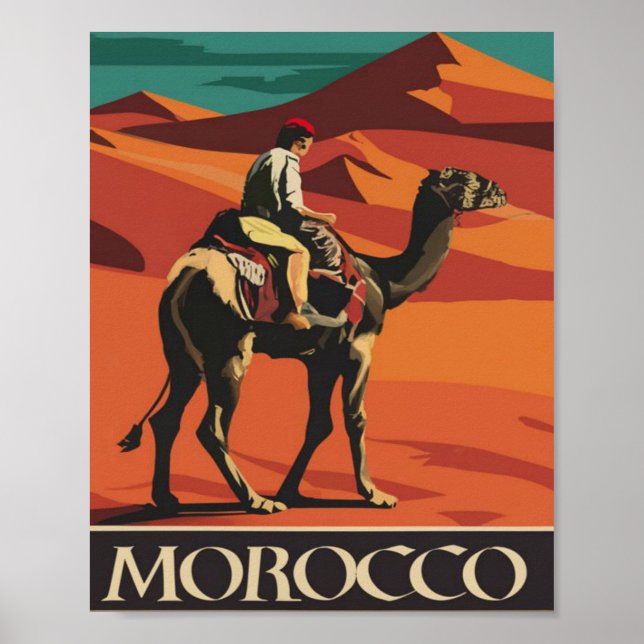 Marokko Vintage  Poster (Vorne)