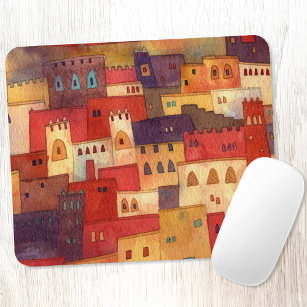 Marokko Wasserfarbe Mousepad
