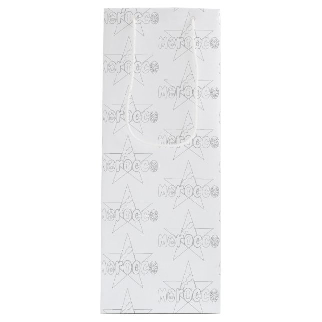 Marokko: Welterbe Geschenktüte Für Weinflaschen (Vorderseite)