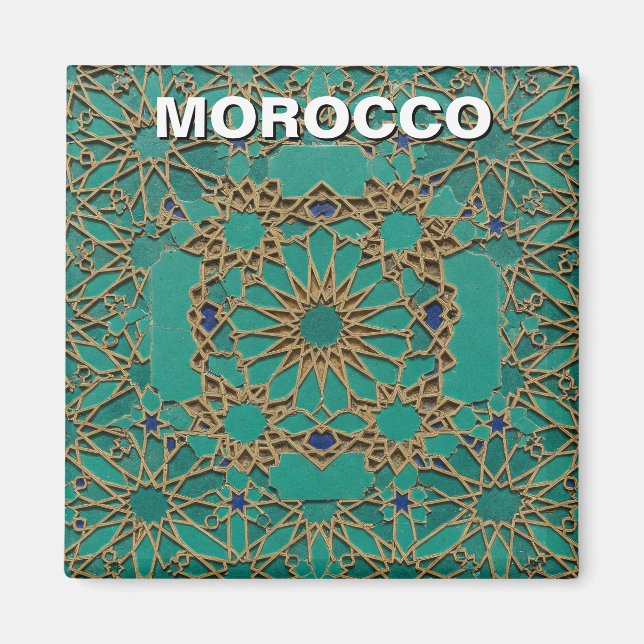 Marokko zellij Tile Travel Magnet (Vorne)
