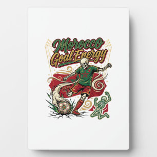 Marokko Ziel Energie Skelett Stürmer Nationen Crea Fotoplatte