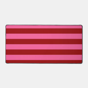 Marone Rot Pink Streifen Design  Schreibtischunterlage
