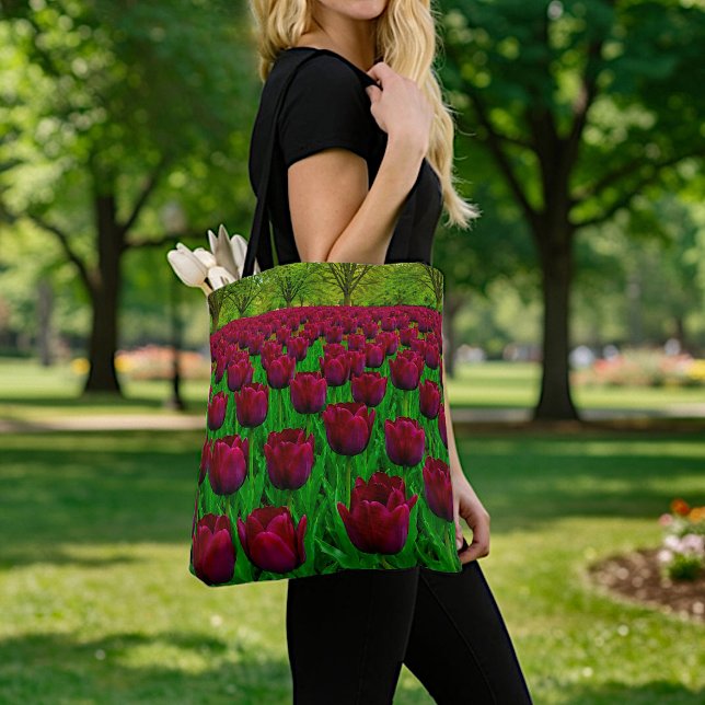 Marone Tulpen-Tasche (Von Creator hochgeladen)