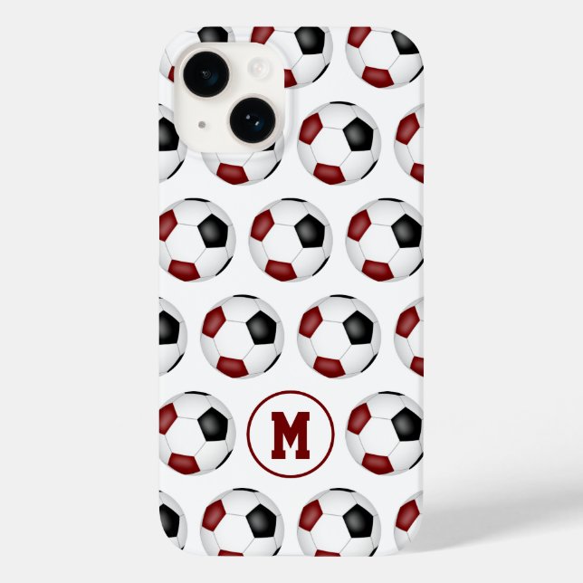 Maronenbälle mit Monogramm Case-Mate iPhone Hülle (Rückseite)