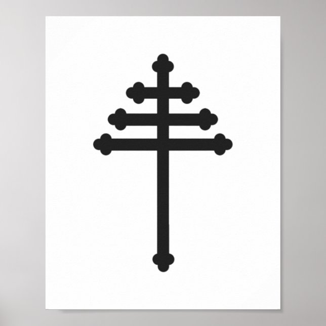 Maronite Church Cross Poster (Vorne)