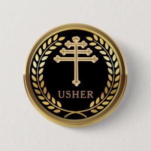Maronite Church Usher Button Button