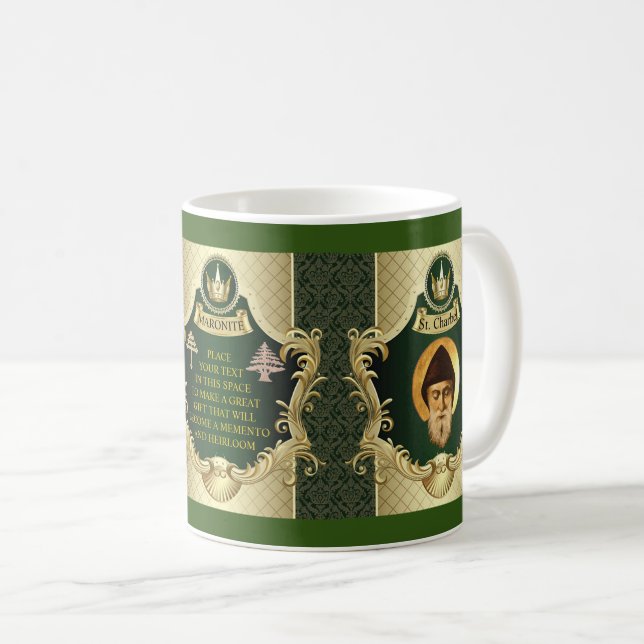 MARONITE RITE CHURCH MITGLIED PERSONALISIERTE GIFT KAFFEETASSE (VorderseiteRechts)