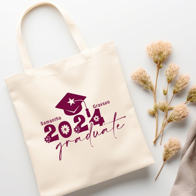 Maroon 2024: personalisierte Graduate Class Tragetasche (Von Creator hochgeladen)