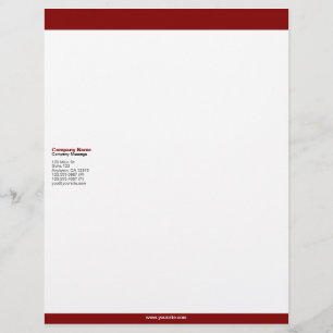Maroon Bars Briefkopf